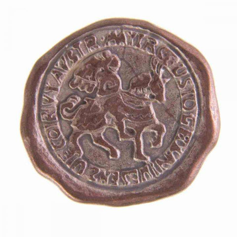 Wappen Knopf mit Öse kupfer mk-67k