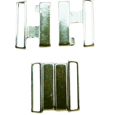 Einhänge Schnalle für Gummi Gürtel MPS-6-Silber