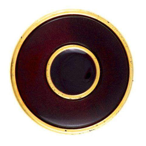 Ösen Knopf Gold Dunkelbraun KGO-14