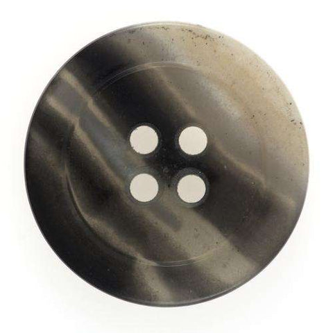 Knopf 4-Loch grau beige meliert KG-75