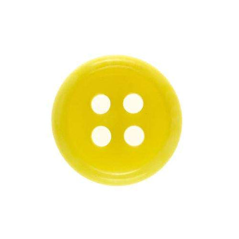 Knopf 4-Loch Hemd Knopf gelb KP-38gel