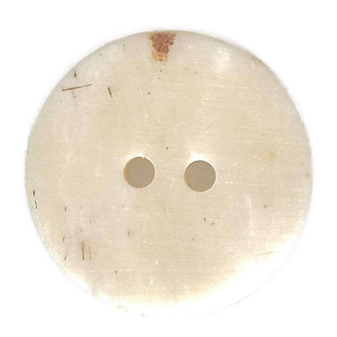 Rückseite Echte Hornknöpfe 2-Loch braune Borke helle Mitte