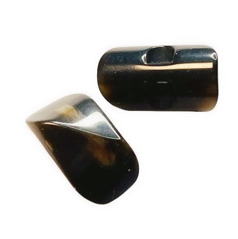 Knebelknopf Hornimitat braun K-11-1