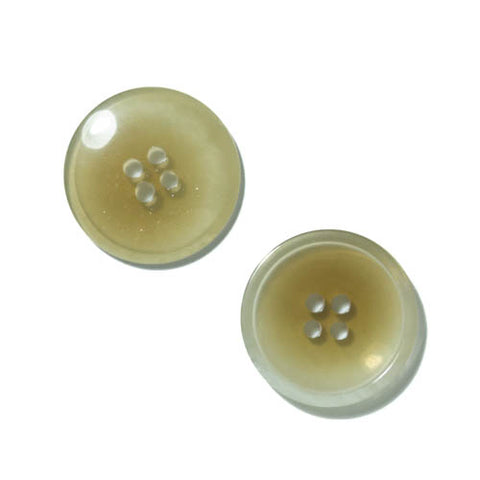Kunststoff-Knöpfe in hellbraun creme Horn-Optik