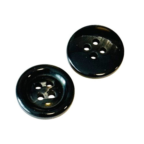 Hornimitat Knöpfe Klassisch 4-Loch Anthrazit Hi-117