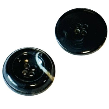 Hornimitat Knöpfe Klassisch 4-Loch Anthrazit Hi-118