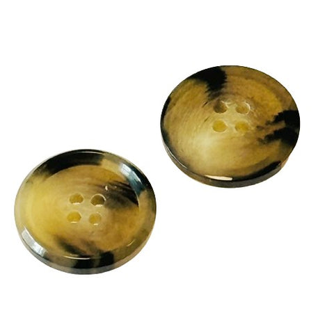 Hornimitat Knöpfe Klassisch 4-Loch Bernstein Hi-120