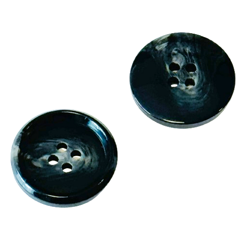 Hornimitat Knöpfe Klassisch 4-Loch Dunkel Grau Hi-120