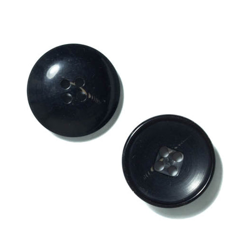 Kunststoff-Knöpfe in anthrazit Horn-Optik