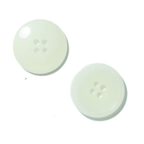 Kunststoff-Knöpfe in weiß Horn-Optik