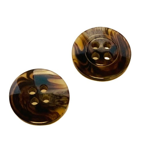 Hornimitat Knopf HI-1-braun