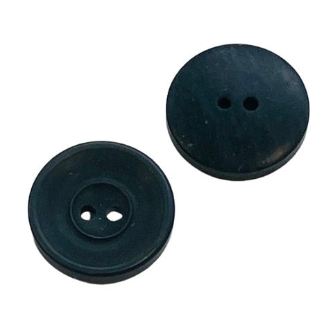 2-Loch Hornimitat Knopf hi-93-A-schwarz matt