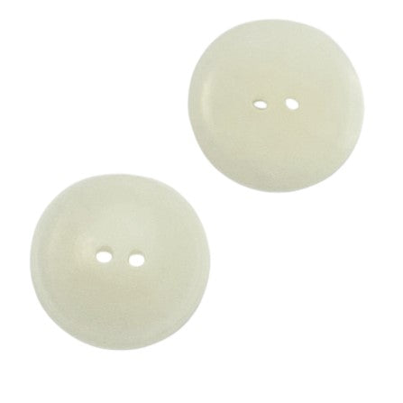 Hornimitat Knopf seidenmatt hi-113-weiß