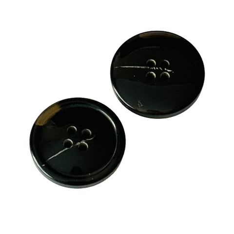 Hornimitat Knöpfe Klassisch 4-Loch Anthrazit Hi-116