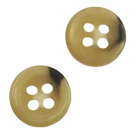 Hornimitat Mantel Knopf beige-Braun hi-110