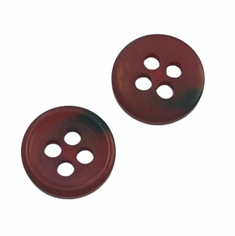 Hornimitat Mantel Knopf rot hi-110