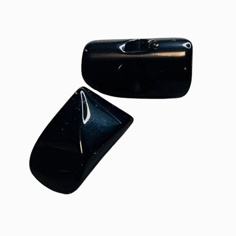 Knebelknopf Hornimitat schwarz K-11