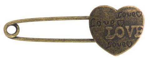 Kiltnadel mit Herz Kopf