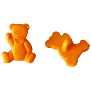 Kinder Knopf Bär KK-20 orange