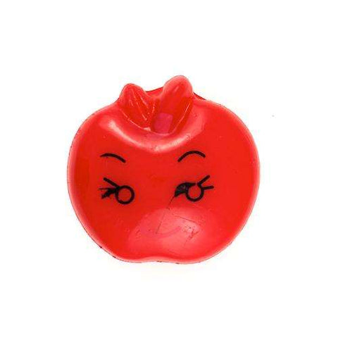 Kinder Knopf Apfel mit Gesicht KK-44-rot