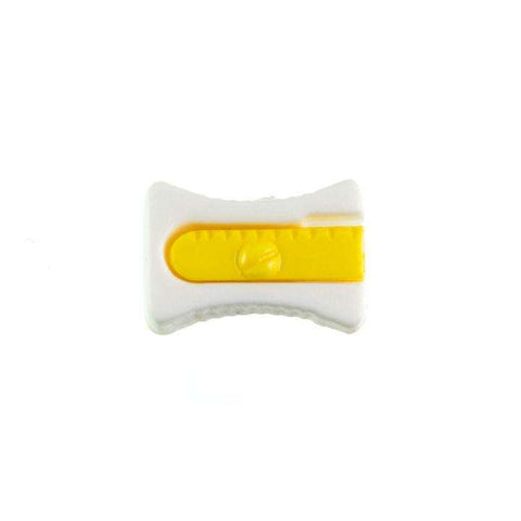 Kinder Knopf Anspitzer KK-152 weiß 1