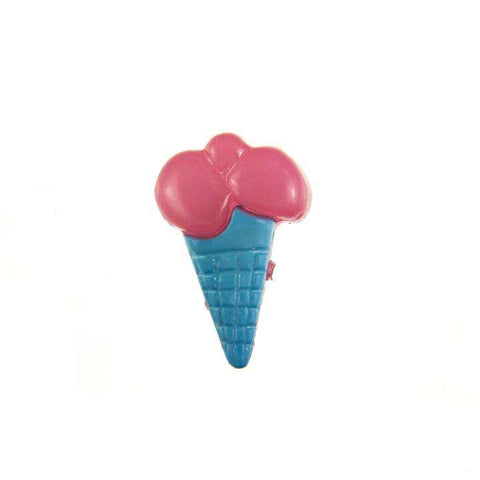 Kinder Knopf Eis Tüten KK-153 blau 2