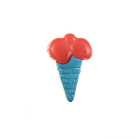 Kinder Knopf Eis Tüten KK-153 blau 3