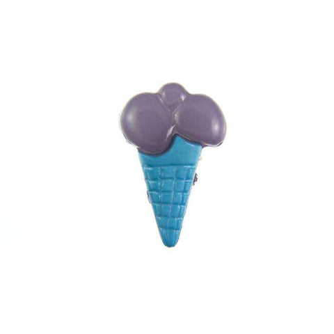 Kinder Knopf Eis Tüten KK-153 blau 4