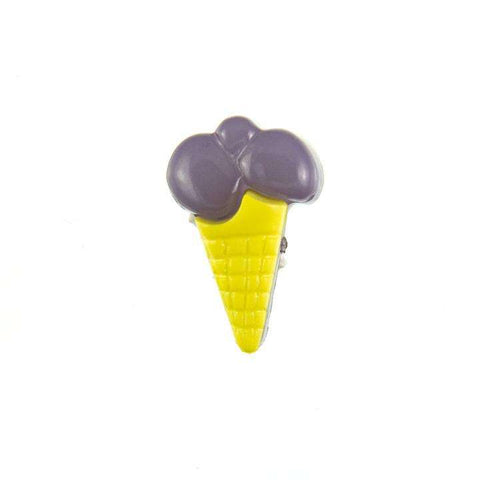 Kinder Knopf Eis Tüten KK-153 gelb 3