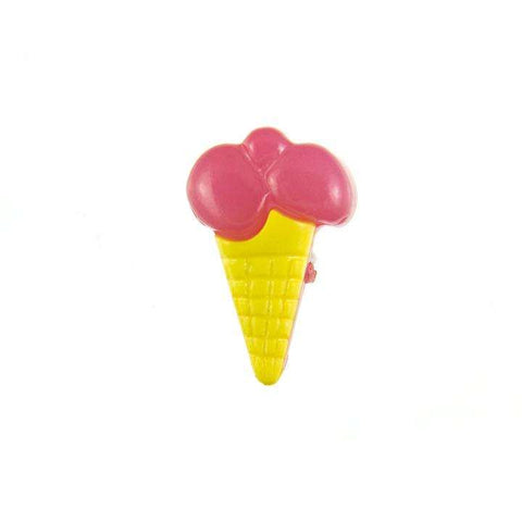 Kinder Knopf Eis Tüten KK-153 gelb 4
