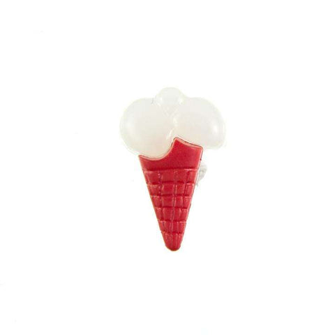 Kinder Knopf Eis Tüten KK-153 rot 1