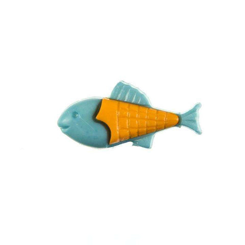 Kinder Knopf Fisch KK-151-blau-1