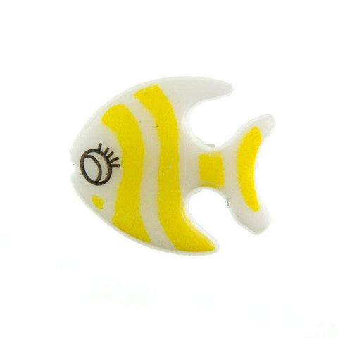 Kinder Knopf Fisch KK-61 gelb