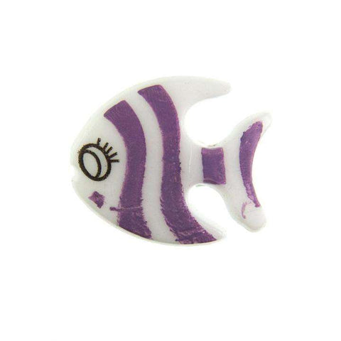 Kinder Knopf Fisch KK-61 lila