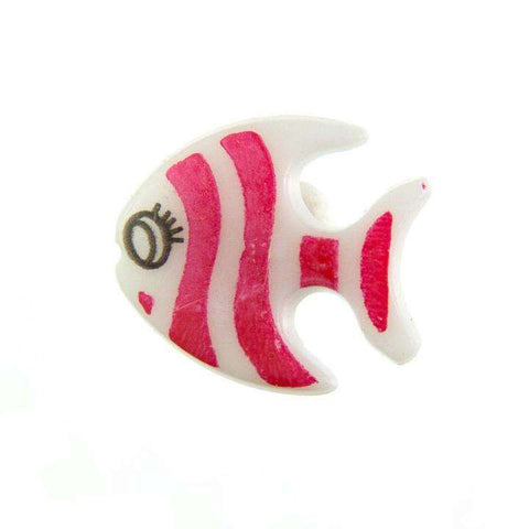 Kinder Knopf Fisch KK-61 rot