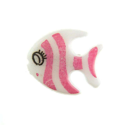 Kinder Knopf Fisch KK-61 rosa