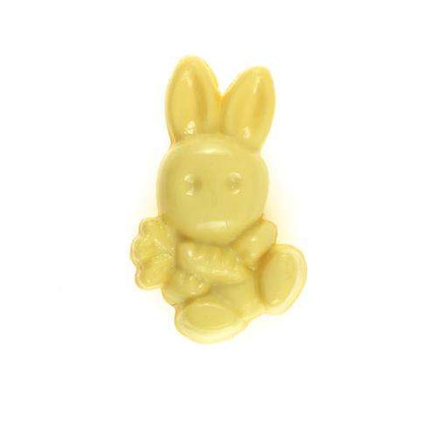 Kinder Knopf Hase KK-gelb
