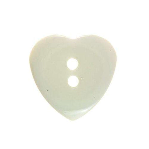 Kinder Knopf Herz KK-107weiß