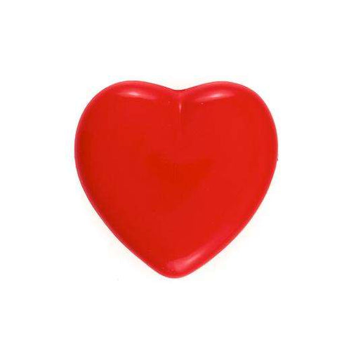 Kinder Knopf Herz KK-25rot