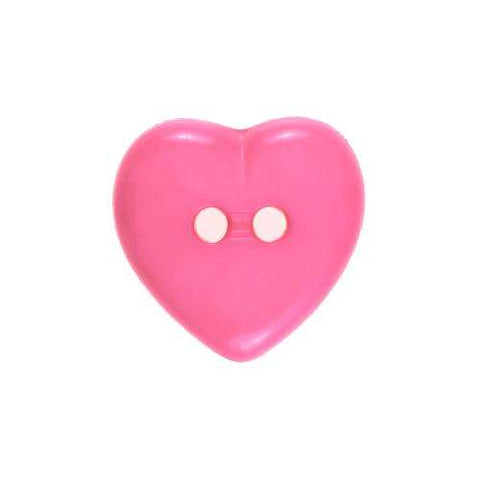Kinder Knopf Herz KK-26rosa