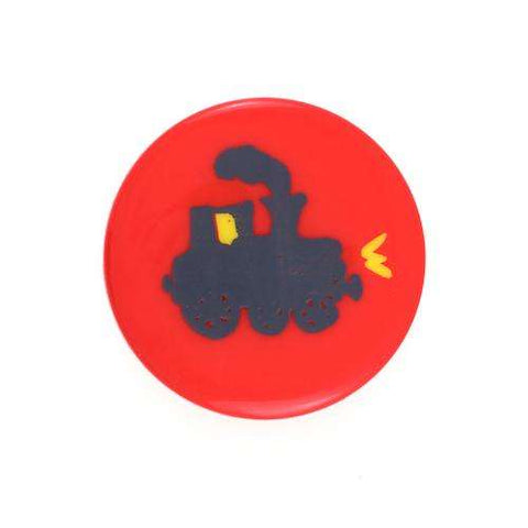 Kinder Knopf Lokomotive KK-8 rot