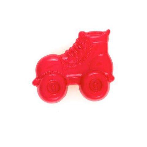 Kinder Knopf Rollschuh KK-56rot