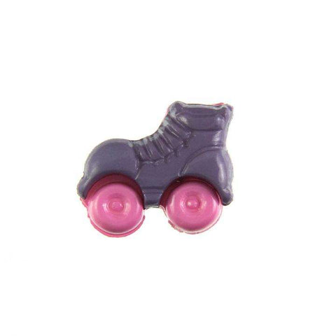 Kinder Knopf Rollschuhe KK-150-lila 2