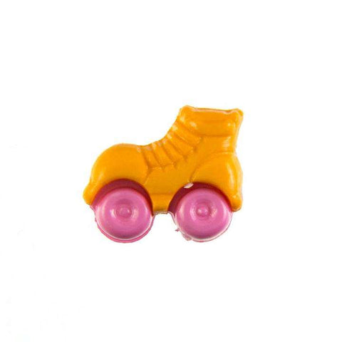 Kinder Knopf Rollschuhe KK-150-orange 3