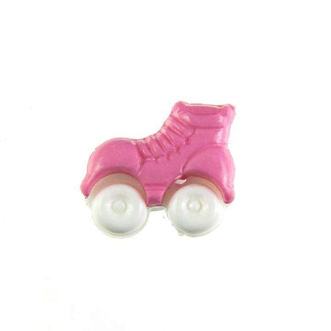 Kinder Knopf Rollschuhe KK-150-rosa 4