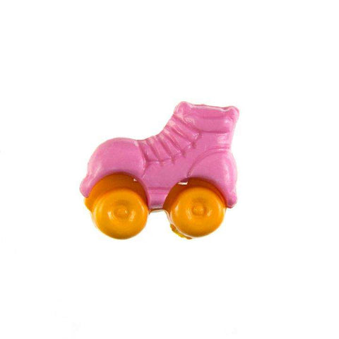 Kinder Knopf Rollschuhe KK-150-rosa 5