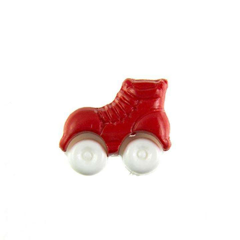 Kinder Knopf Rollschuhe KK-150-rot 1