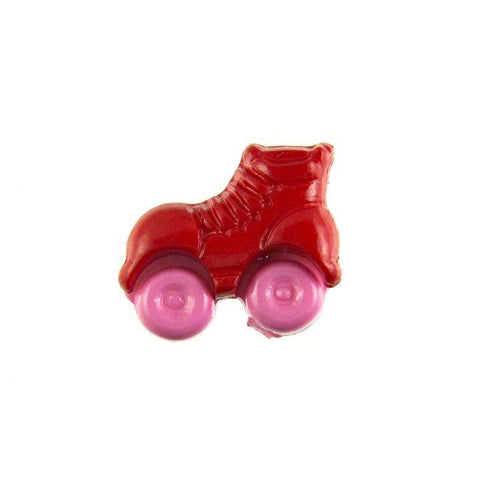 Kinder Knopf Rollschuhe KK-150-rot 3