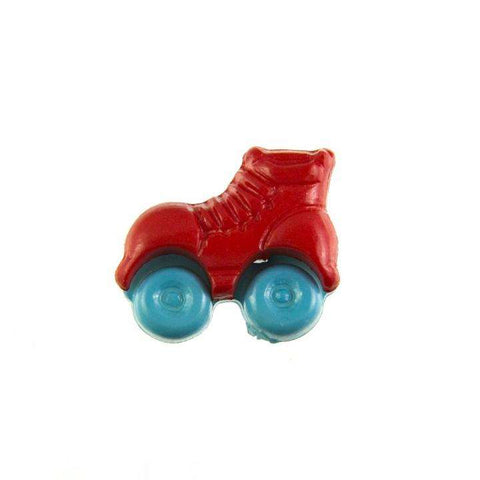 Kinder Knopf Rollschuhe KK-150-rot 4