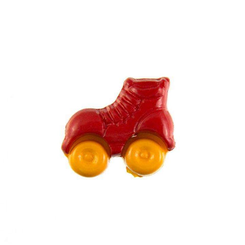 Kinder Knopf Rollschuhe KK-150-rot 5
